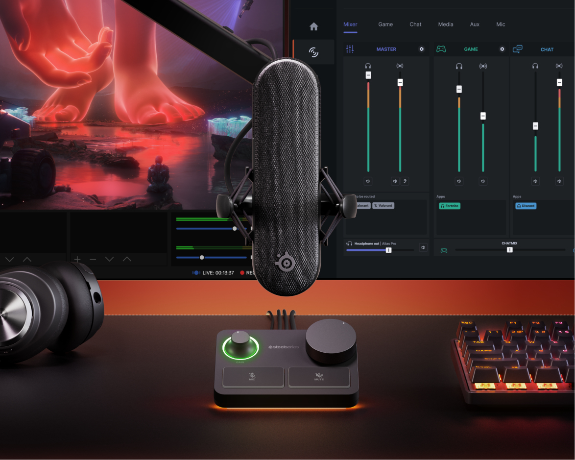 SteelSeries - Micrófono SteelSeries Alias Pro XLR Negro
