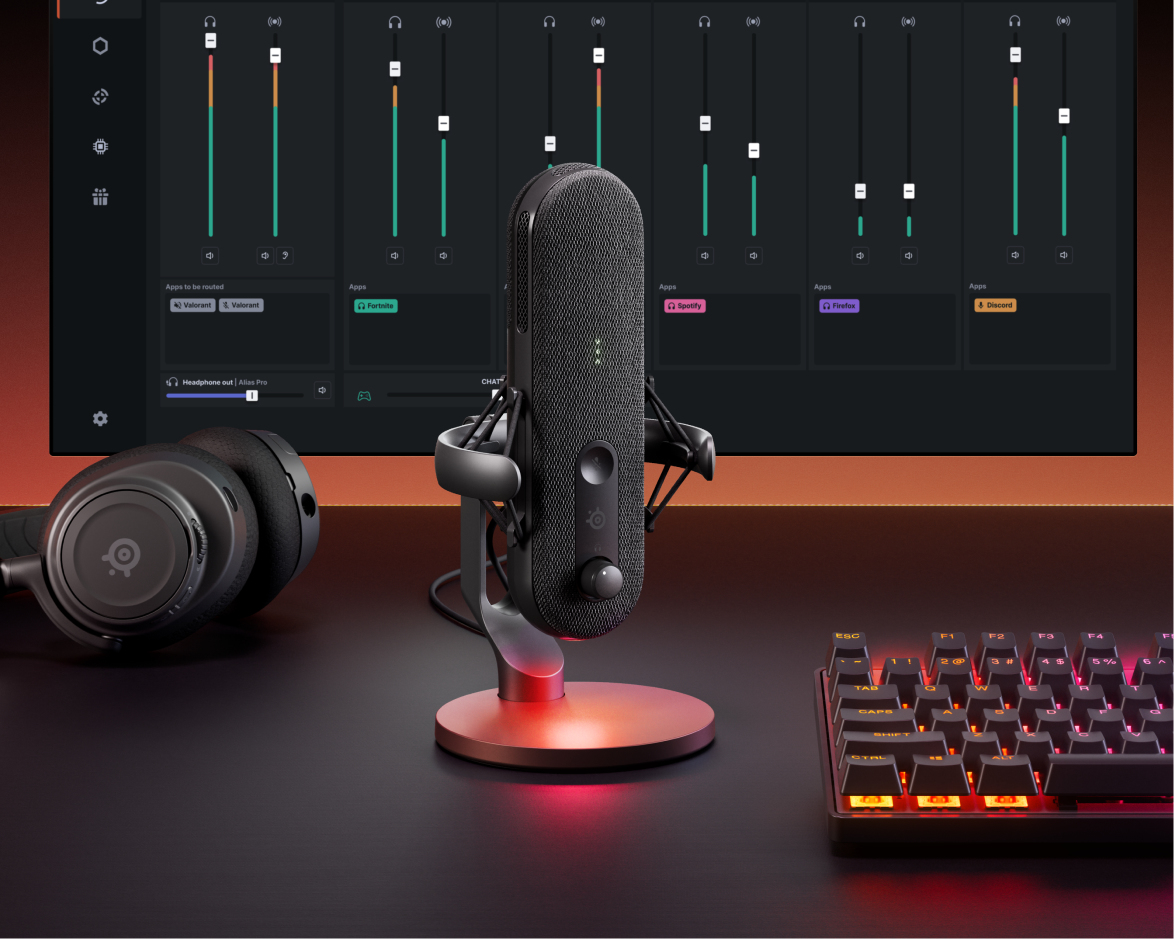 Picture of Picture of Micrófono SteelSeries Alias USB Negro
