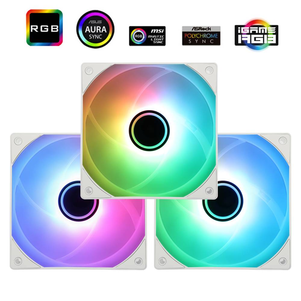 Picture of Picture of Ventilador Thermalright TL-C12W-S V3 ARGB PWM Blanco 120mm (Pack 3)