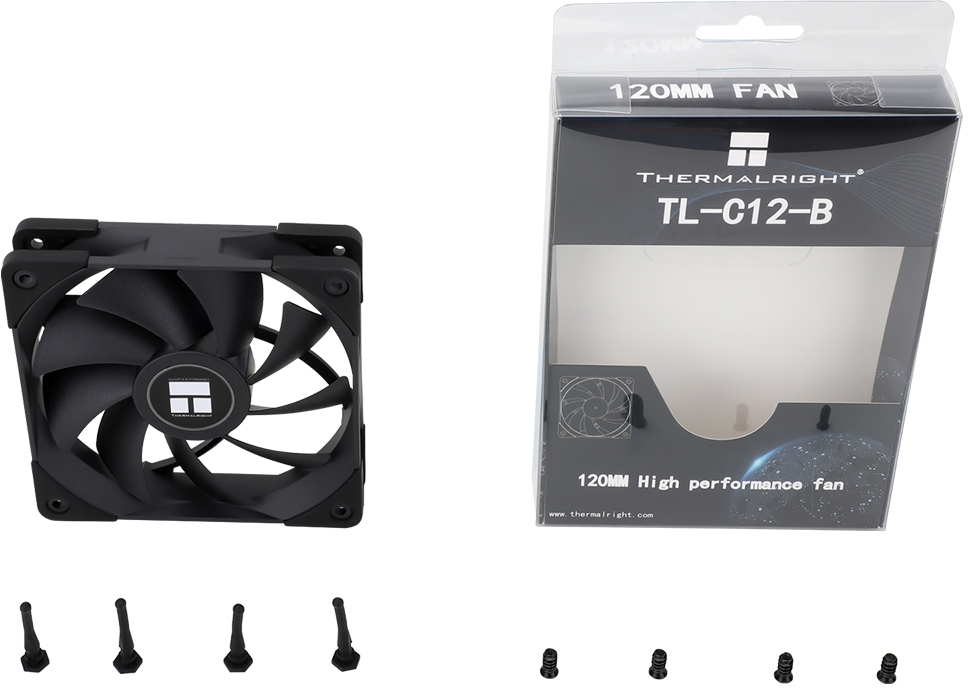 Thermalright - Ventilador Thermalright TL-C12B PWM Preto 120mm
