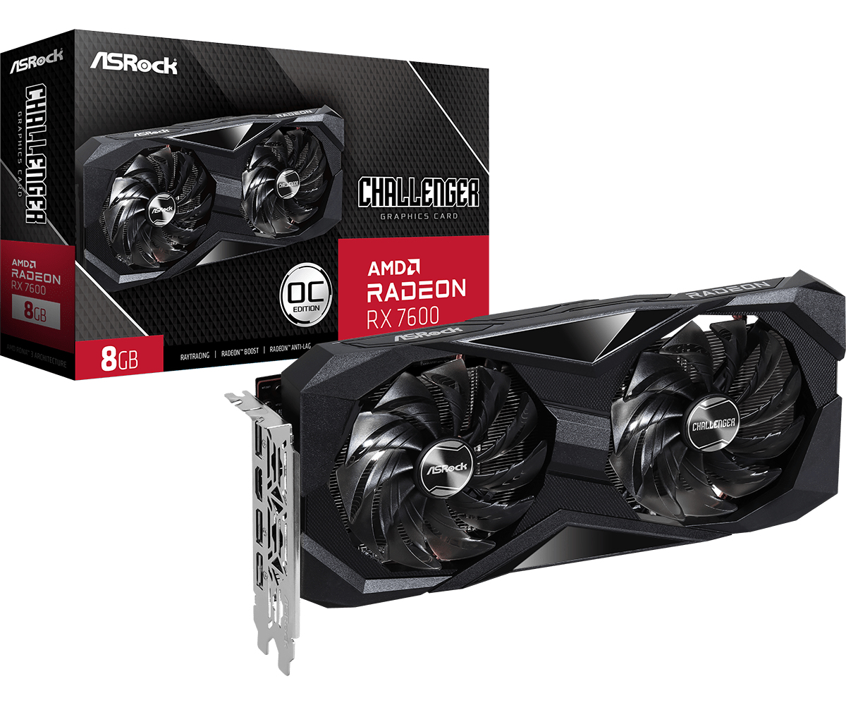 Picture of Picture of Tarjeta Gráfica ASRock Radeon RX 7600 Challenger OC 8GB GDDR6