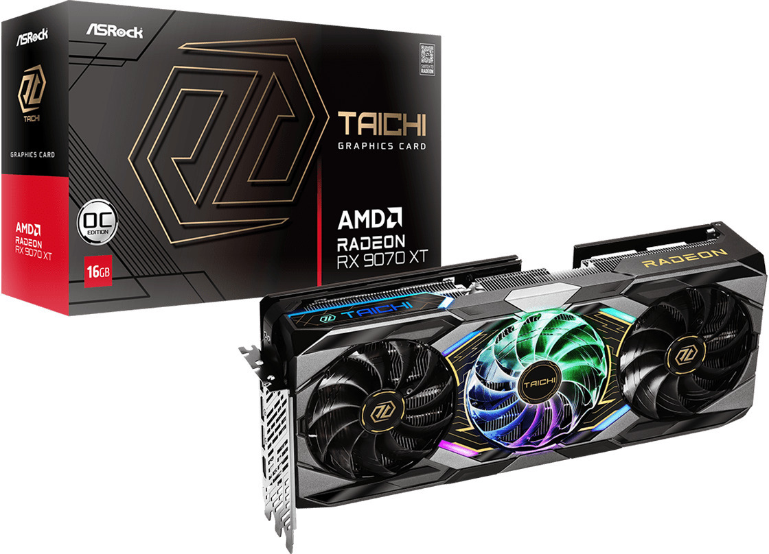 Picture of Picture of Tarjeta Gráfica ASRock Radeon RX 9070 XT Taichi OC 16GB GDDR6