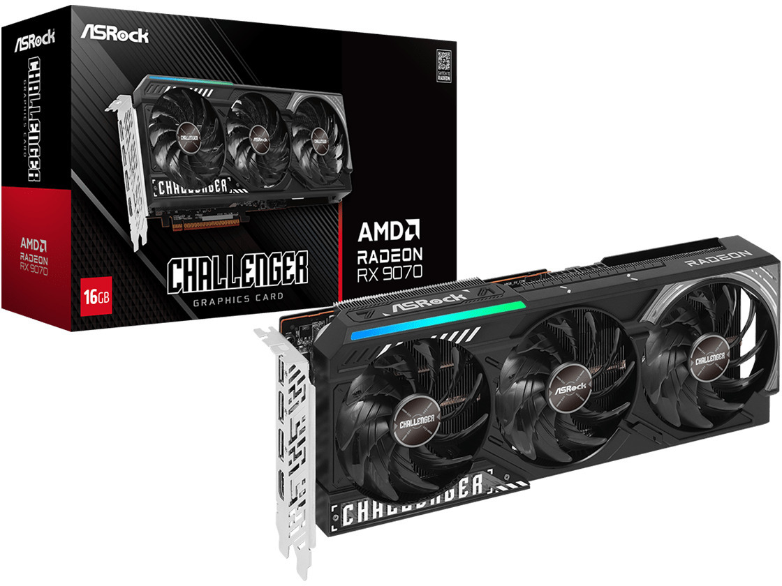 Picture of Picture of Tarjeta Gráfica ASRock Radeon RX 9070 Challenger OC 16GB GDDR6
