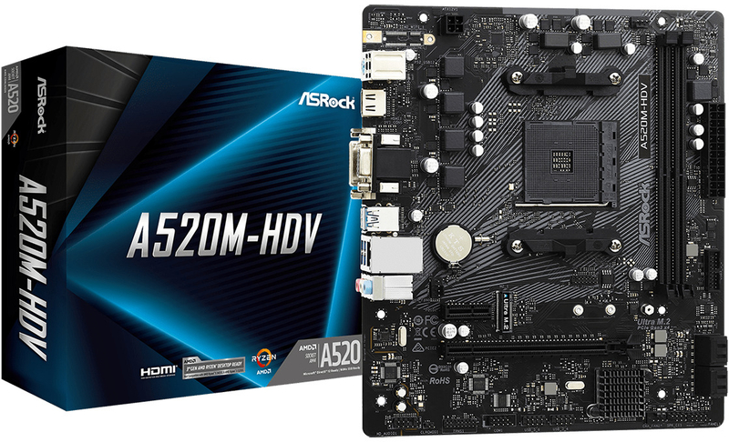 ASRock - Placa Base ASRock A520M-HDV