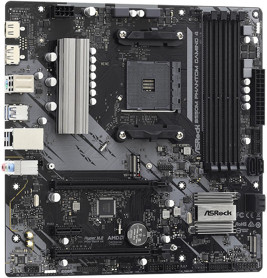 ASRock - Placa Base ASRock B550M Phantom Gaming 4
