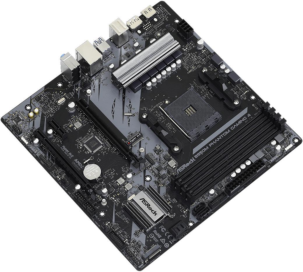 ASRock - Placa Base ASRock B550M Phantom Gaming 4