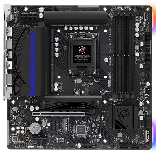 ASRock - Asrock B760M PG Riptide Intel B760 LGA 1700 micro ATX