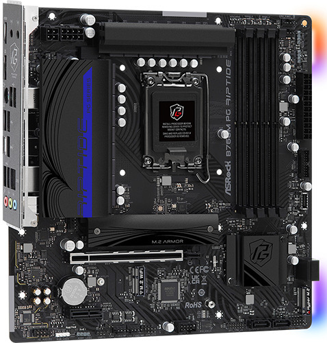 ASRock - Asrock B760M PG Riptide Intel B760 LGA 1700 micro ATX