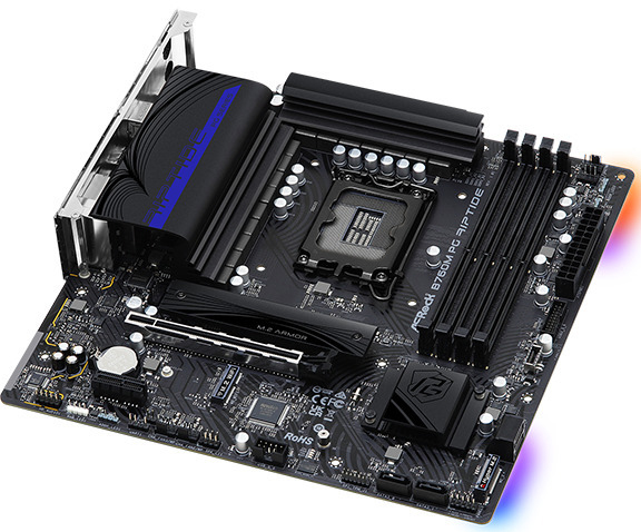 ASRock - Asrock B760M PG Riptide Intel B760 LGA 1700 micro ATX