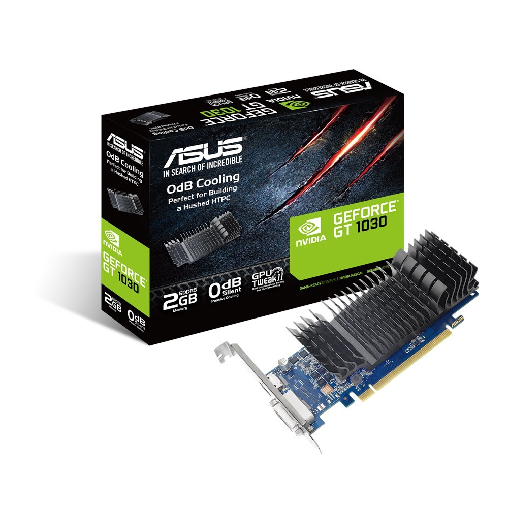 Asus - Tarjeta Gráfica Asus GeForce® GT 1030 Silent 2GB GD5