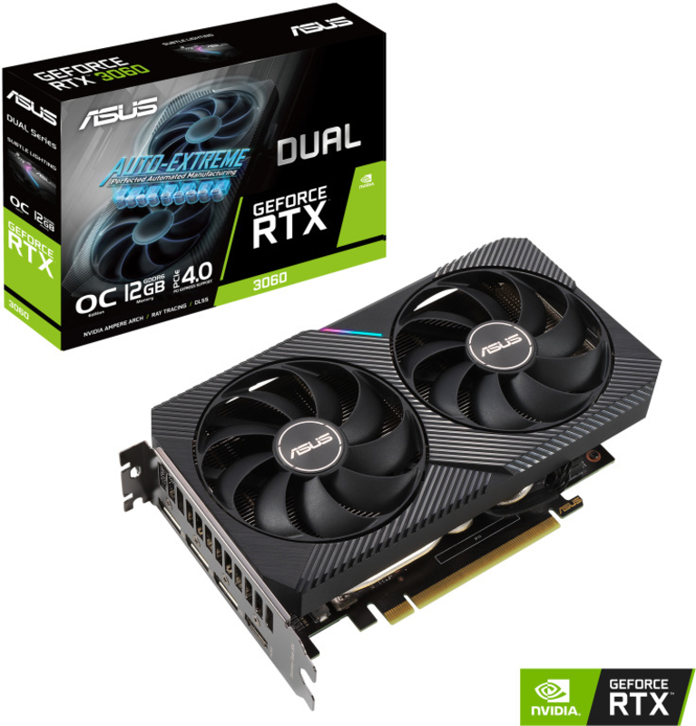 Asus - Tarjeta Gráfica Asus GeForce® RTX 3060 Dual OC V2 12GB GD6