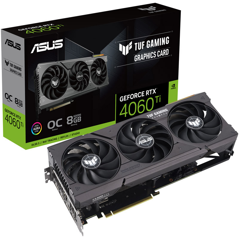 Asus - Tarjeta Gráfica Asus GeForce® RTX 4060 Ti TUF Gaming OC 8GD6 DLSS3