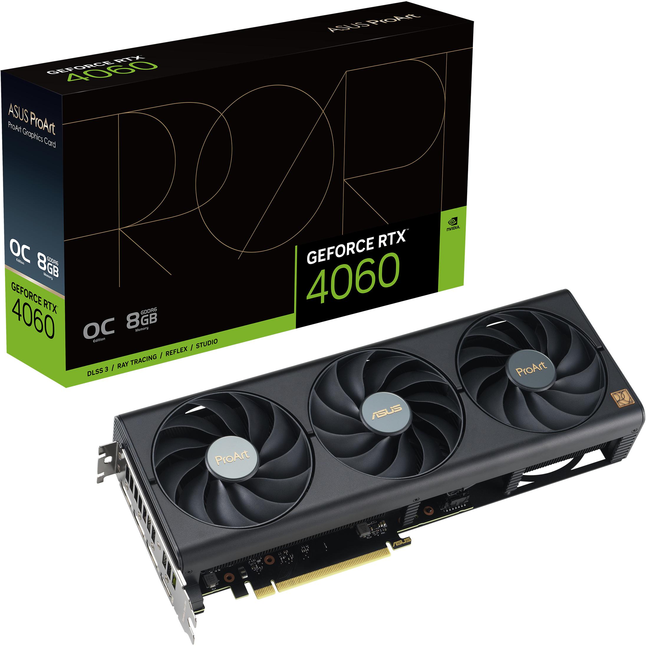 Asus - Tarjeta Gráfica Asus GeForce® RTX 4060 ProArt OC 8GB GDDR6 DLSS3