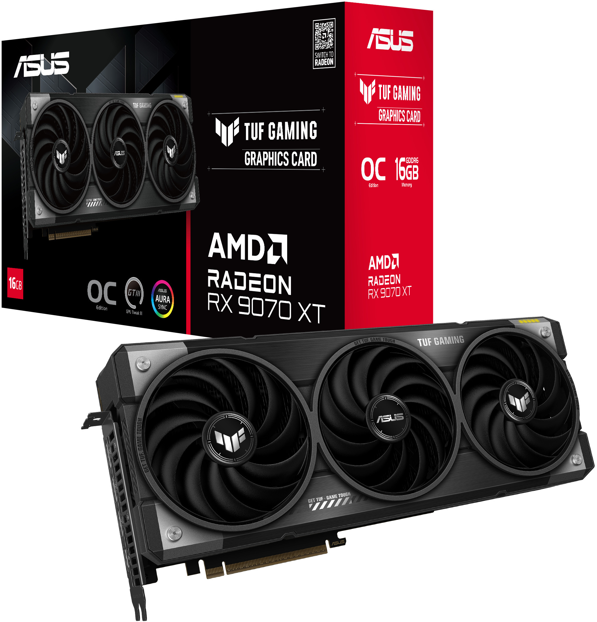Picture of Picture of Tarjeta Gráfica Asus Radeon RX 9070 XT TUF Gaming OC 16GB GDDR6