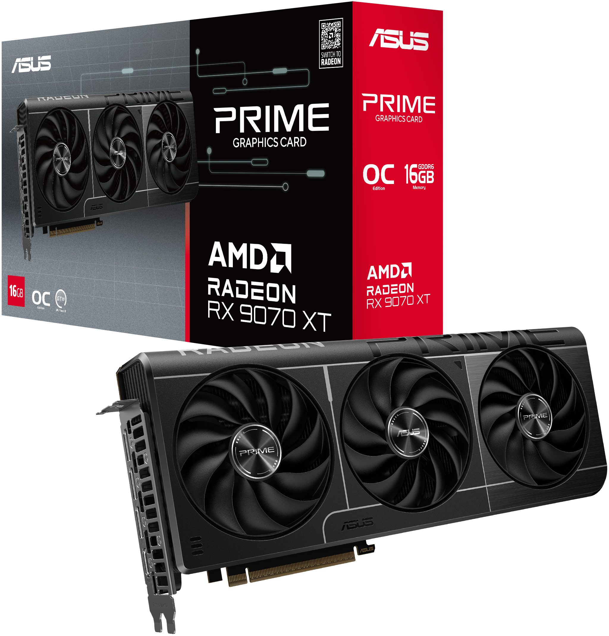Picture of Picture of Tarjeta Gráfica Asus Radeon RX 9070 XT Prime OC 16GB GDDR6