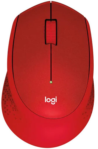 Logitech - Ratón Óptico Logitech M330 Silent Plus Wireless 1000DPI Rojo