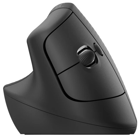 Logitech - Ratón Laser Logitech Lift Vertical Ergonómico Wireless 4000DPI Graphite - Mão Esquerda