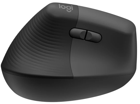 Logitech - Ratón Laser Logitech Lift Vertical Ergonómico Wireless 4000DPI Graphite - Mão Esquerda