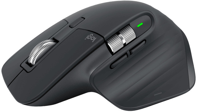 Logitech - Ratón Óptico Logitech MX Master 3S Advanced Wireless 8000DPI Graphite