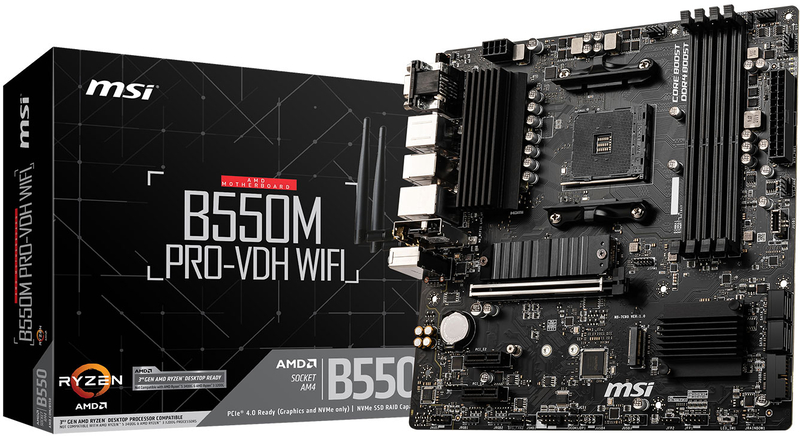 MSI - Placa Base MSI B550M PRO-VDH WIFI 