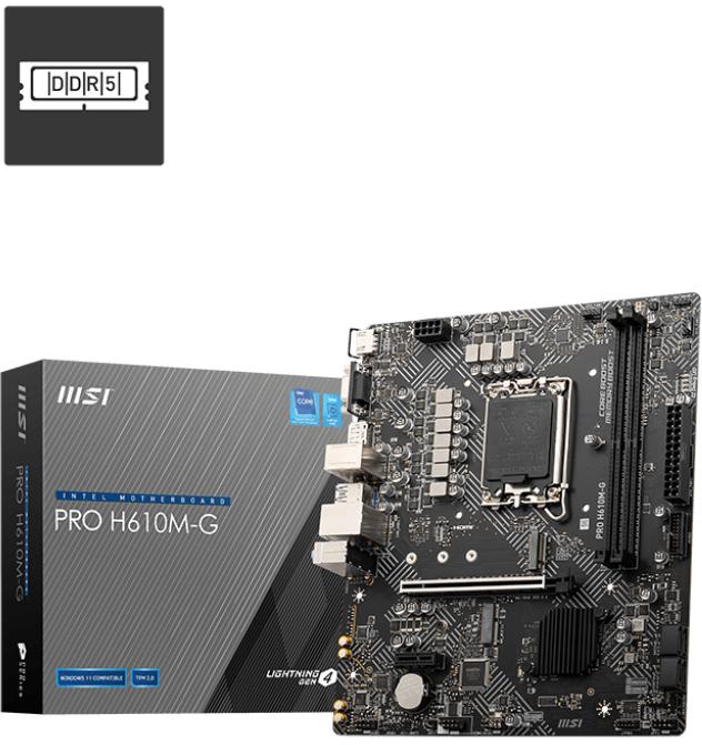 Picture of Picture of Placa Base MSI PRO H610M-G