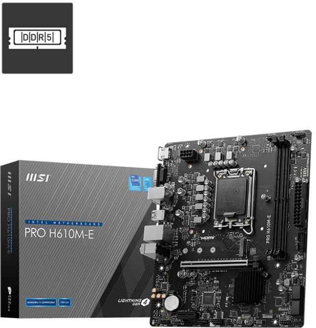 Picture of Picture of Placa Base MSI PRO H610M-E