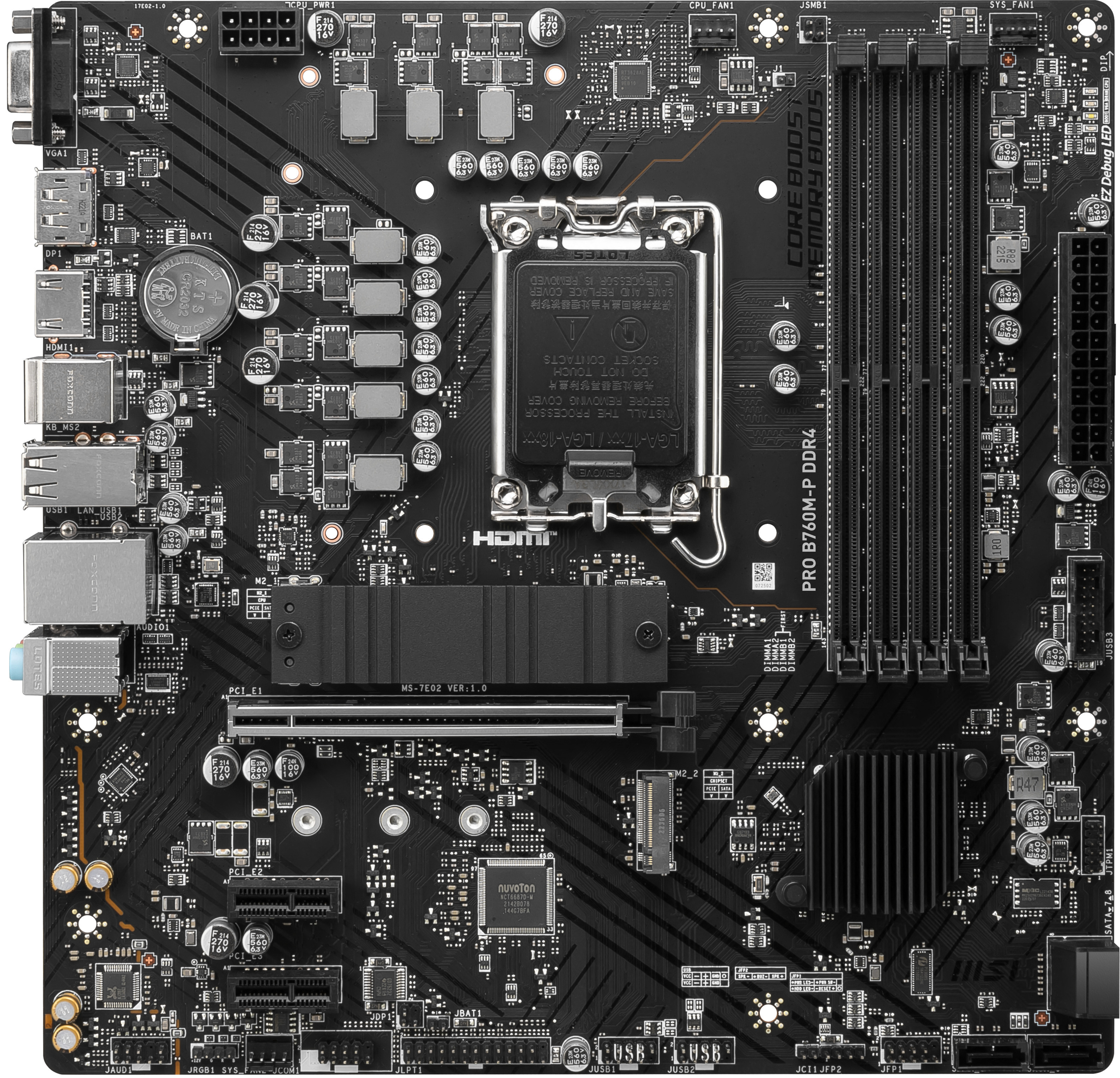 Picture of Picture of Placa Base MSI PRO B760M-P DDR4