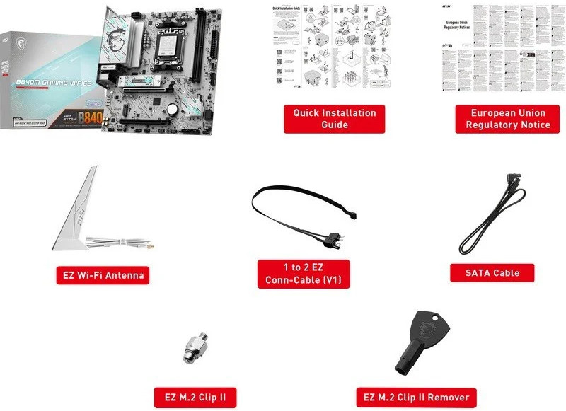 MSI - Placa Base MSI B840M GAMING PLUS WIFI6E