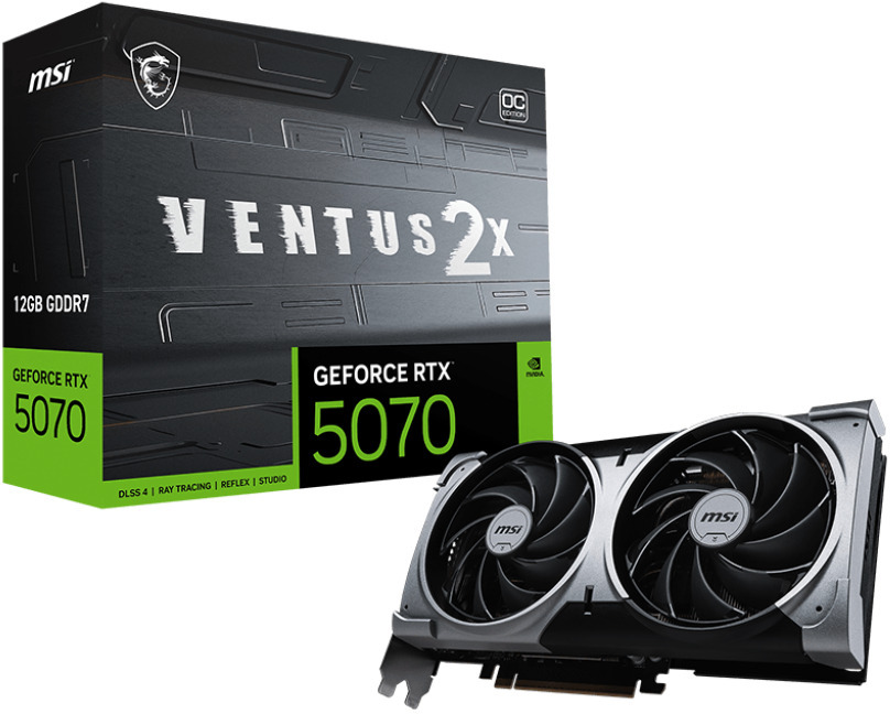 Picture of Picture of Tarjeta Gráfica MSI GeForce® RTX 5070 VENTUS 2X OC 12GB GDDR7 DLSS4
