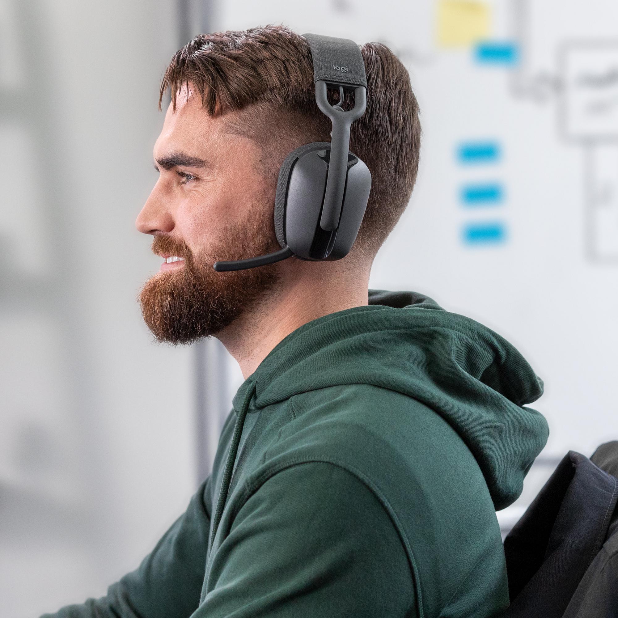 Logitech - Auriculares Logitech ZONE Vibe 100 Bluetooth Negro