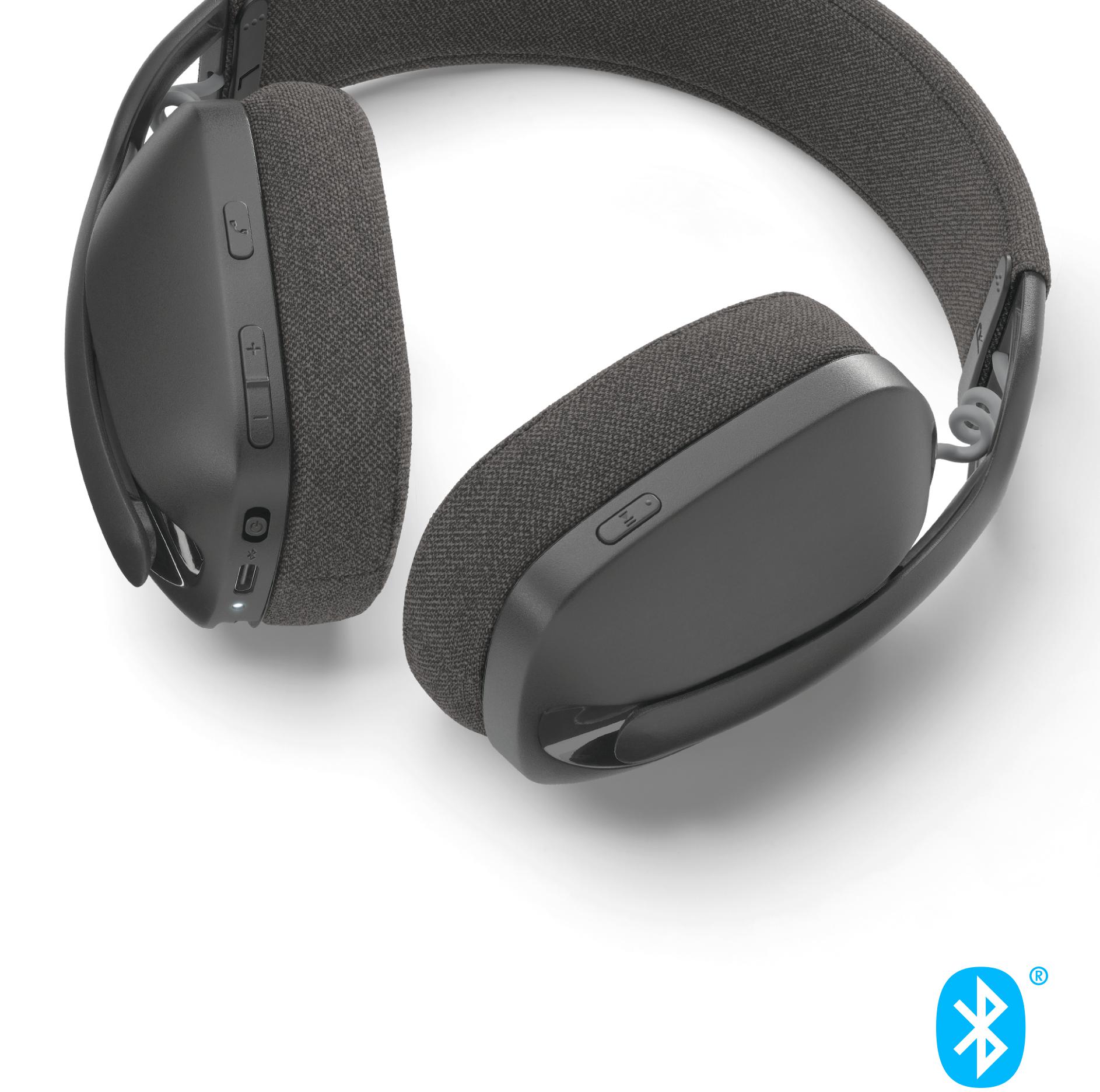 Logitech - Auriculares Logitech ZONE Vibe 100 Bluetooth Negro