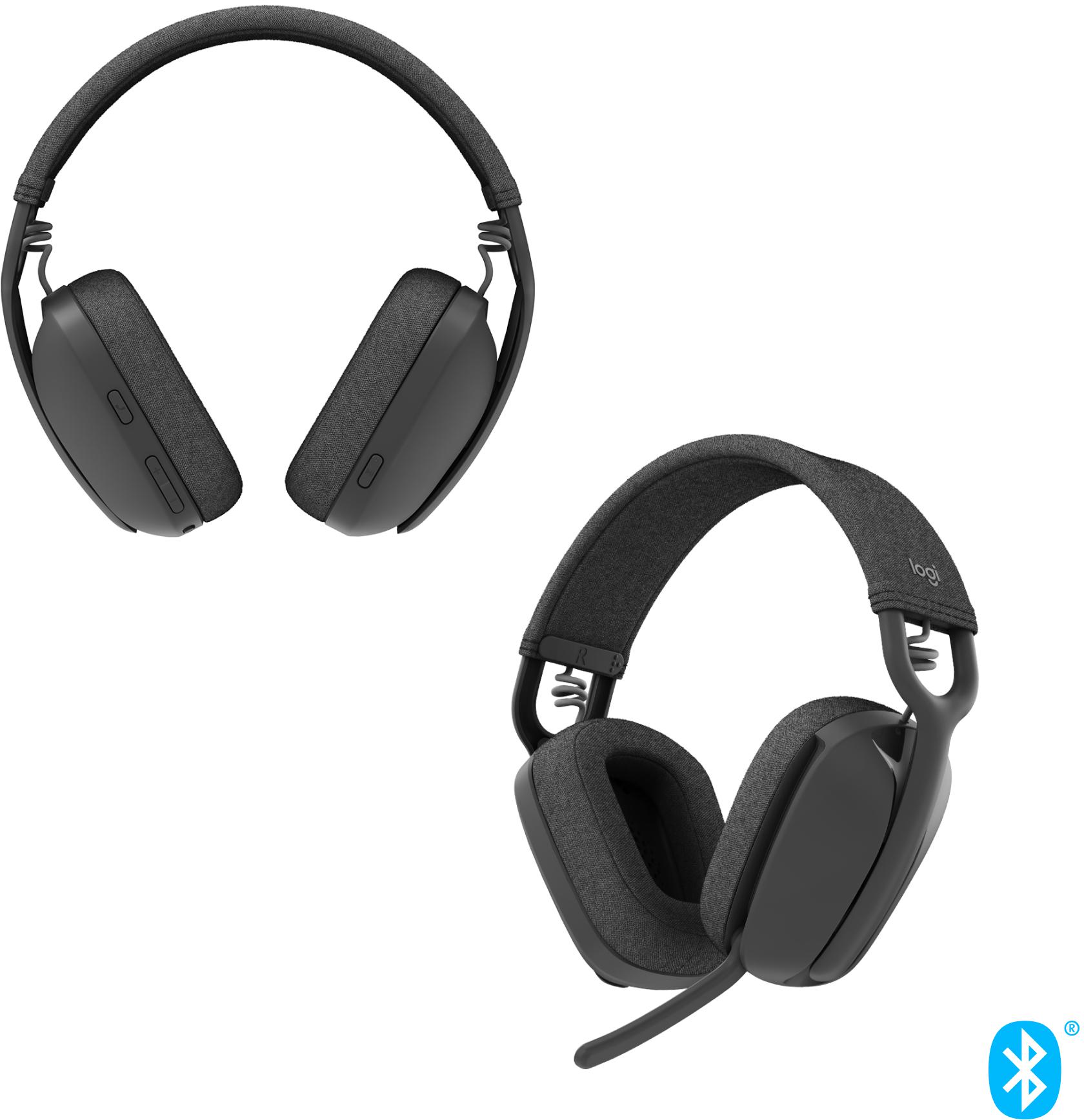 Logitech - Auriculares Logitech ZONE Vibe 100 Bluetooth Negro