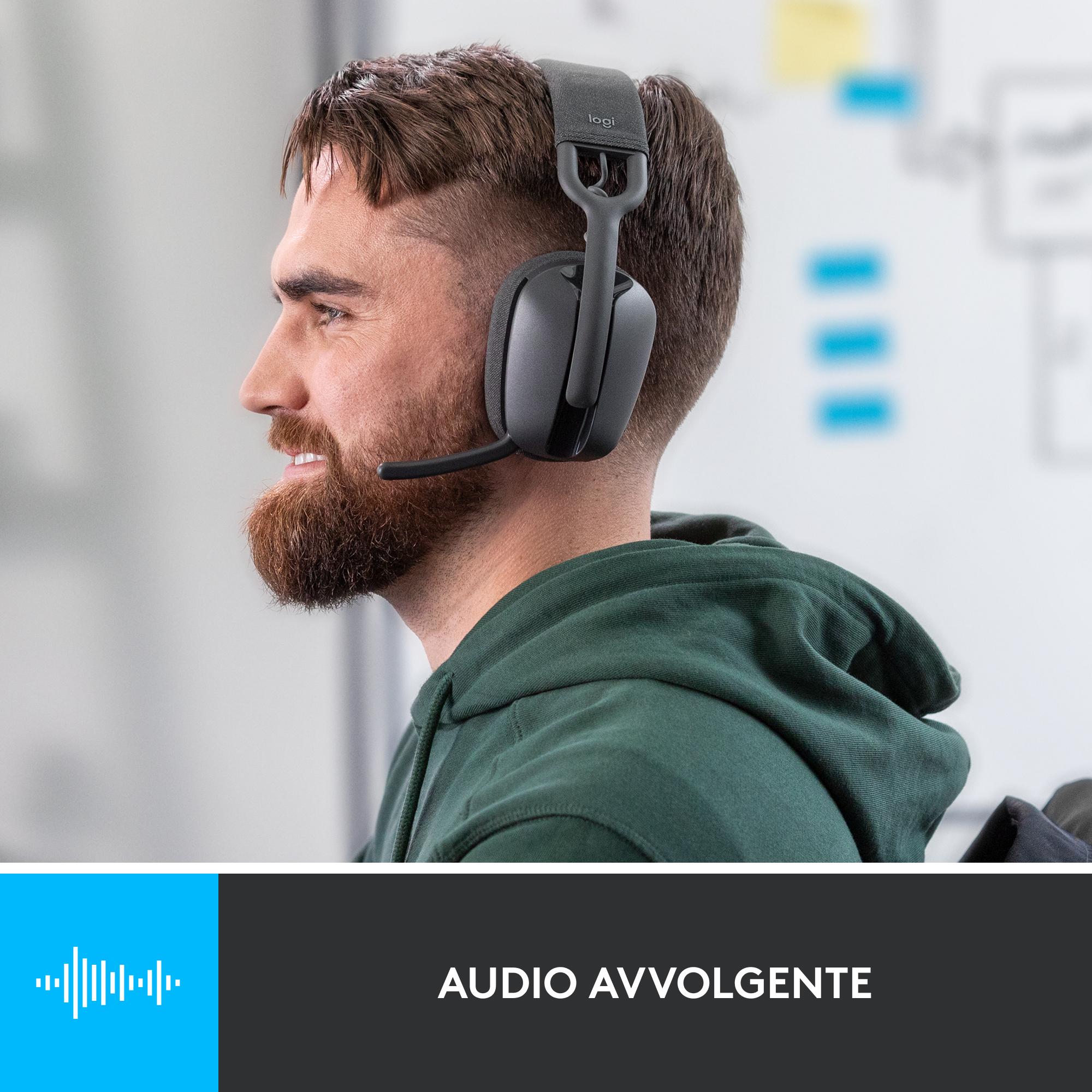 Logitech - Auriculares Logitech ZONE Vibe 100 Bluetooth Negro
