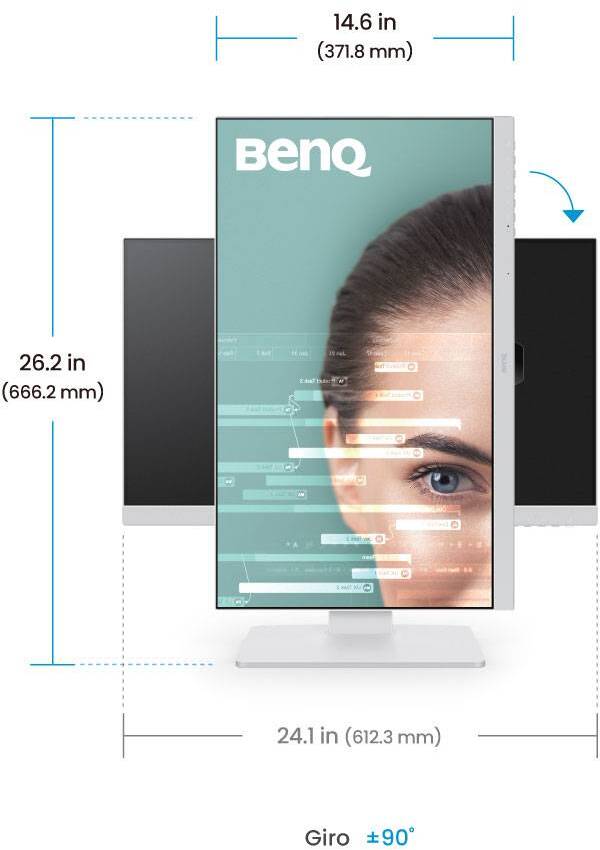 Benq - Monitor BenQ 27" GW2786TC IPS FHD 100Hz USB-C Aj. Altura