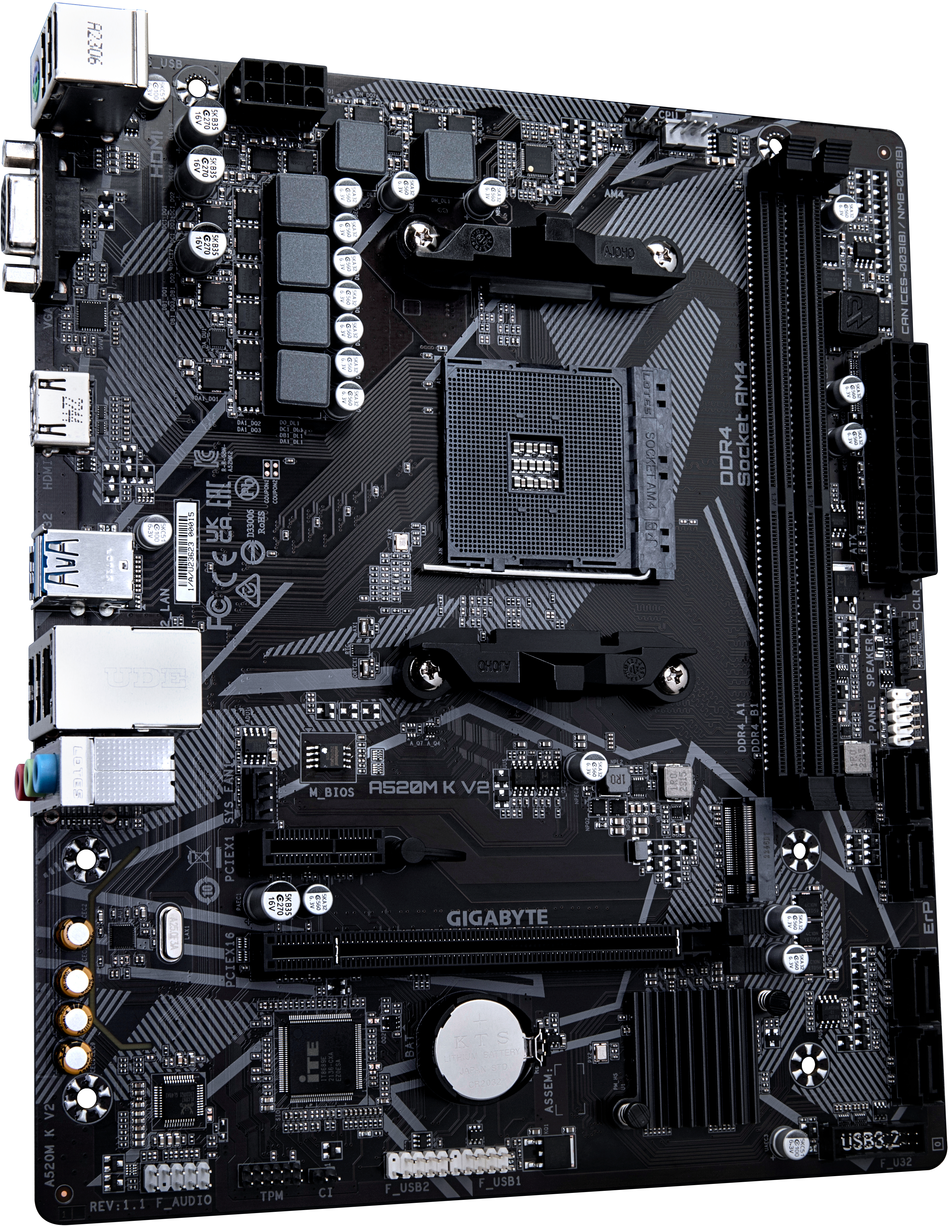Gigabyte - Placa Base Gigabyte A520M-K V2