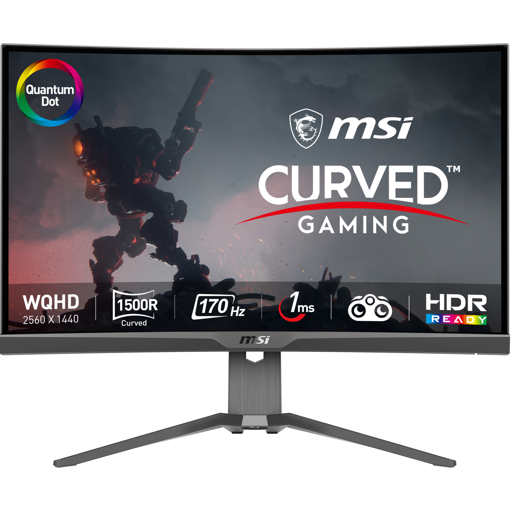 Picture of Picture of Monitor Curvo MSI 27" MAG 275CQRF QD VA WQHD 170Hz 1ms FreeSync Premium