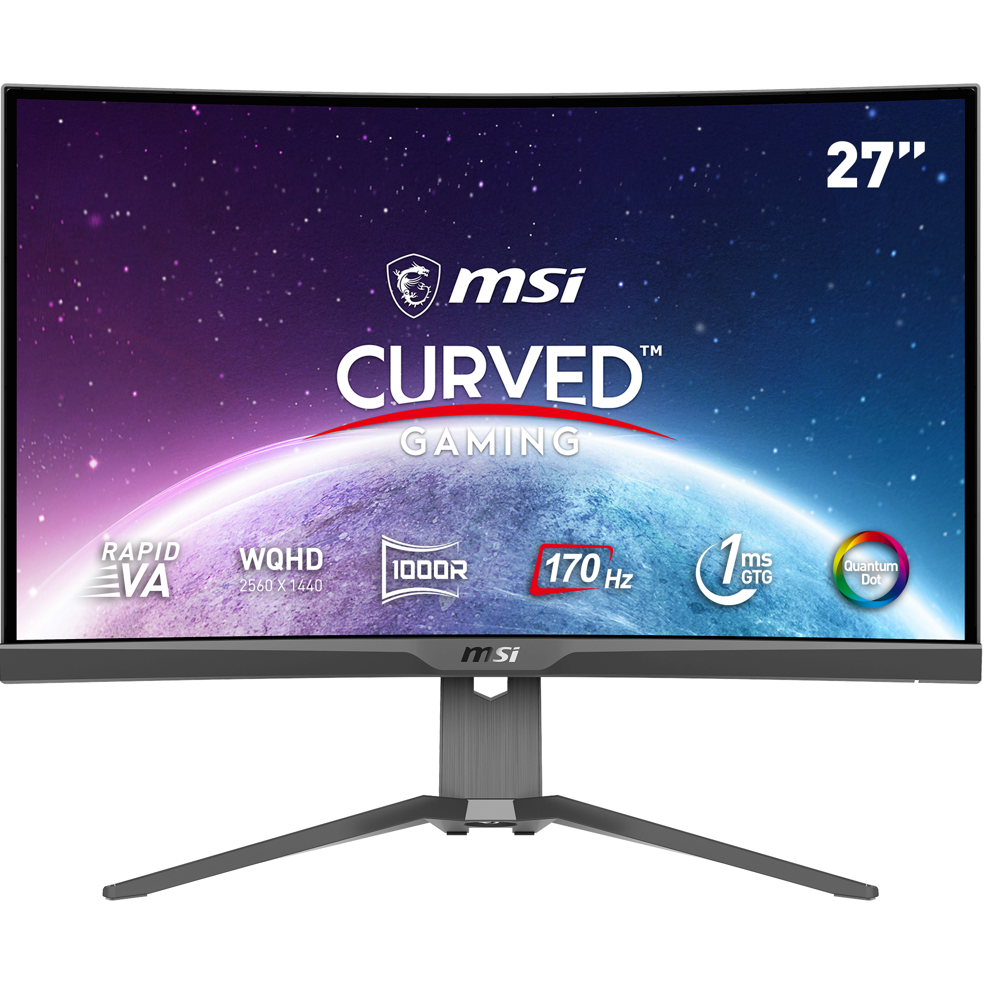 Picture of Picture of Monitor Curvo MSI 27" MAG 275CQRF QD VA WQHD 170Hz 1ms FreeSync Premium