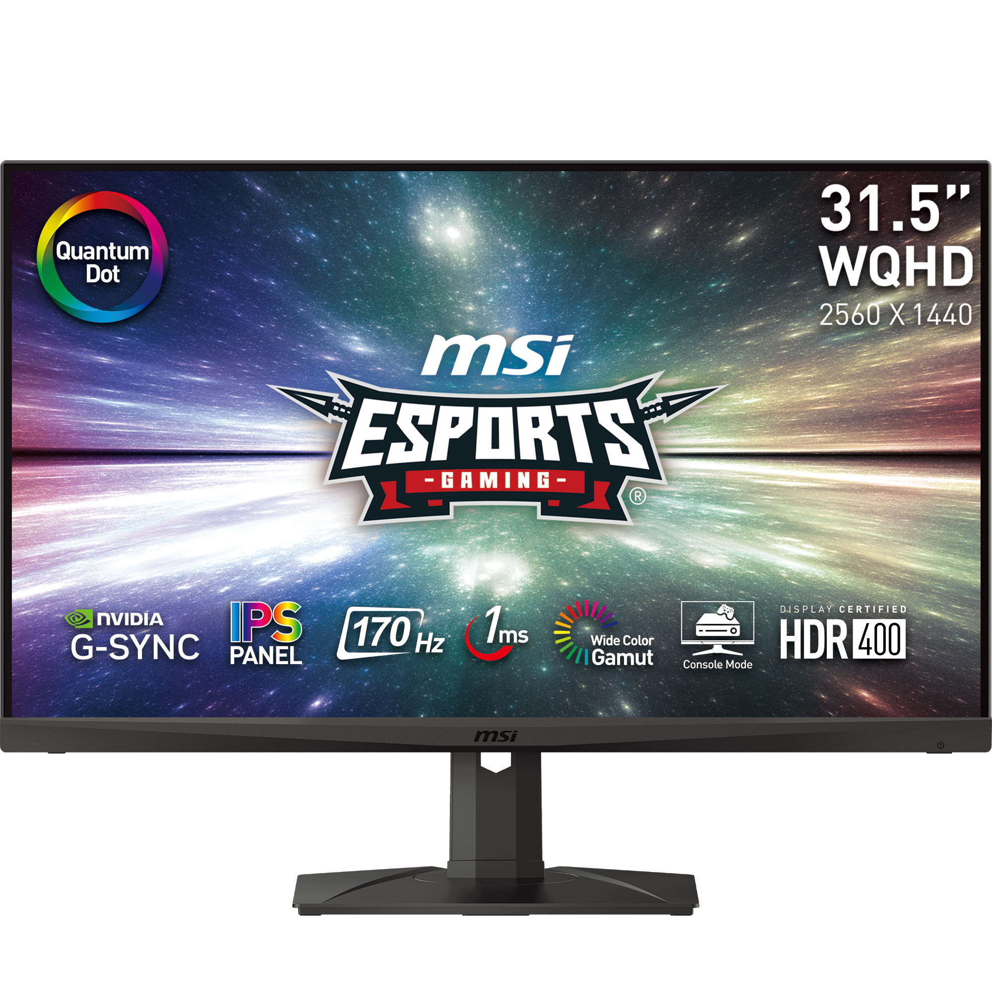 Picture of Picture of Monitor MSI 31.5" MAG 321QR-QD IPS WQHD 170Hz 1ms G-Sync Compatible