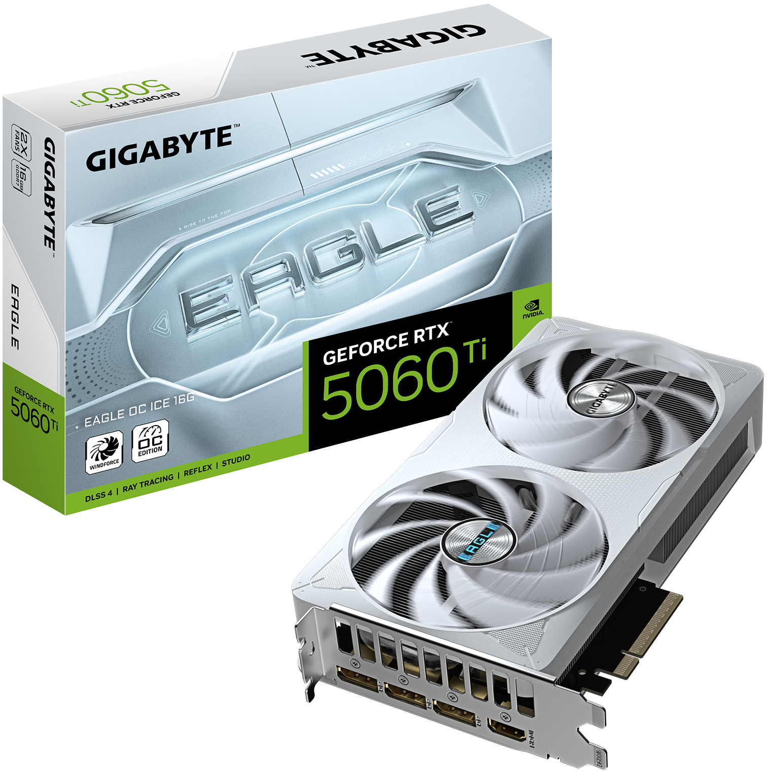Picture of Picture of Tarjeta Gráfica Gigabyte GeForce® RTX 5060 Ti Eagle OC Ice 16GB GDDR7 DLSS4