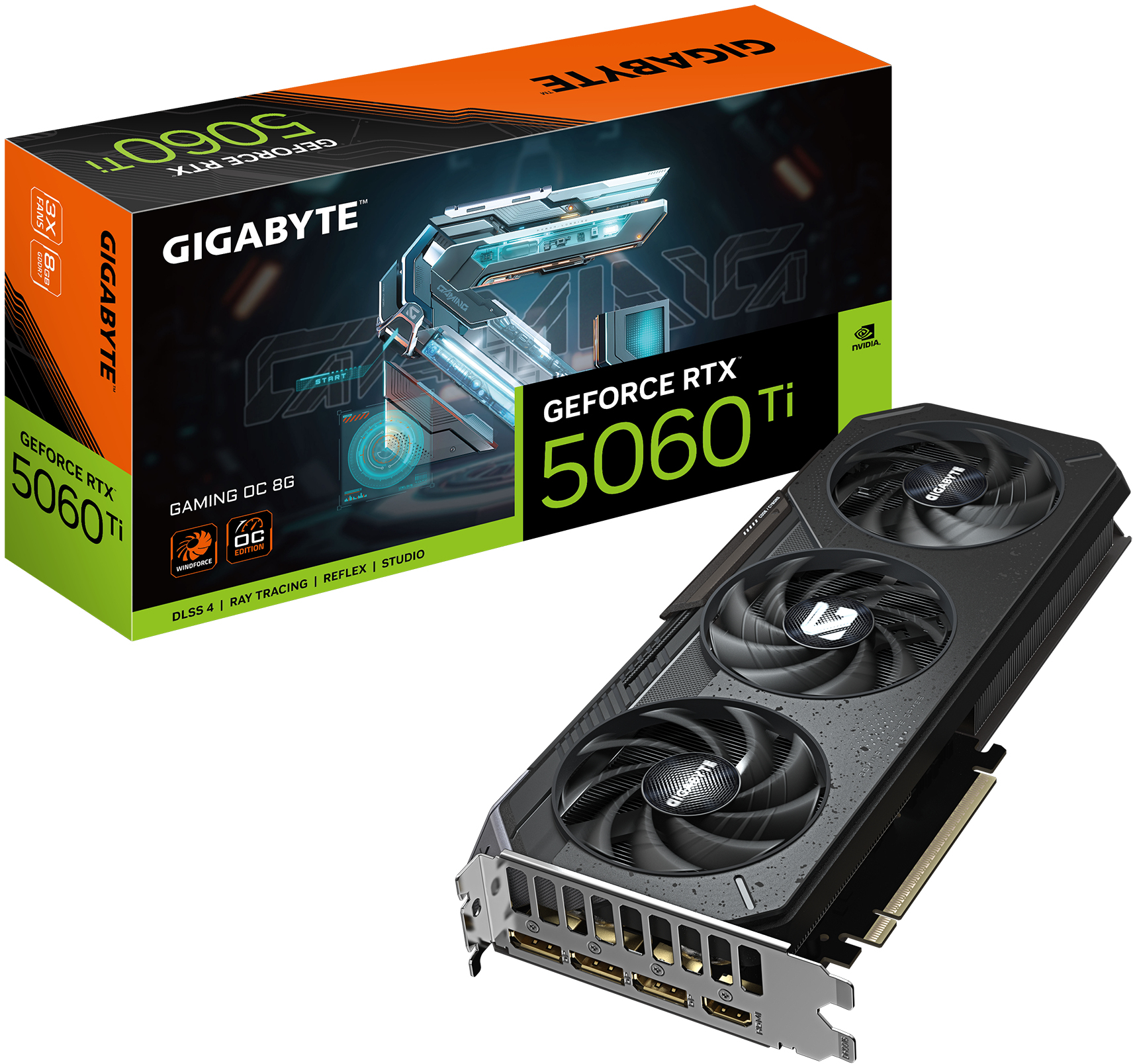 Picture of Picture of Tarjeta Gráfica Gigabyte GeForce® RTX 5060 Ti Gaming OC 8GB GDDR7 DLSS4