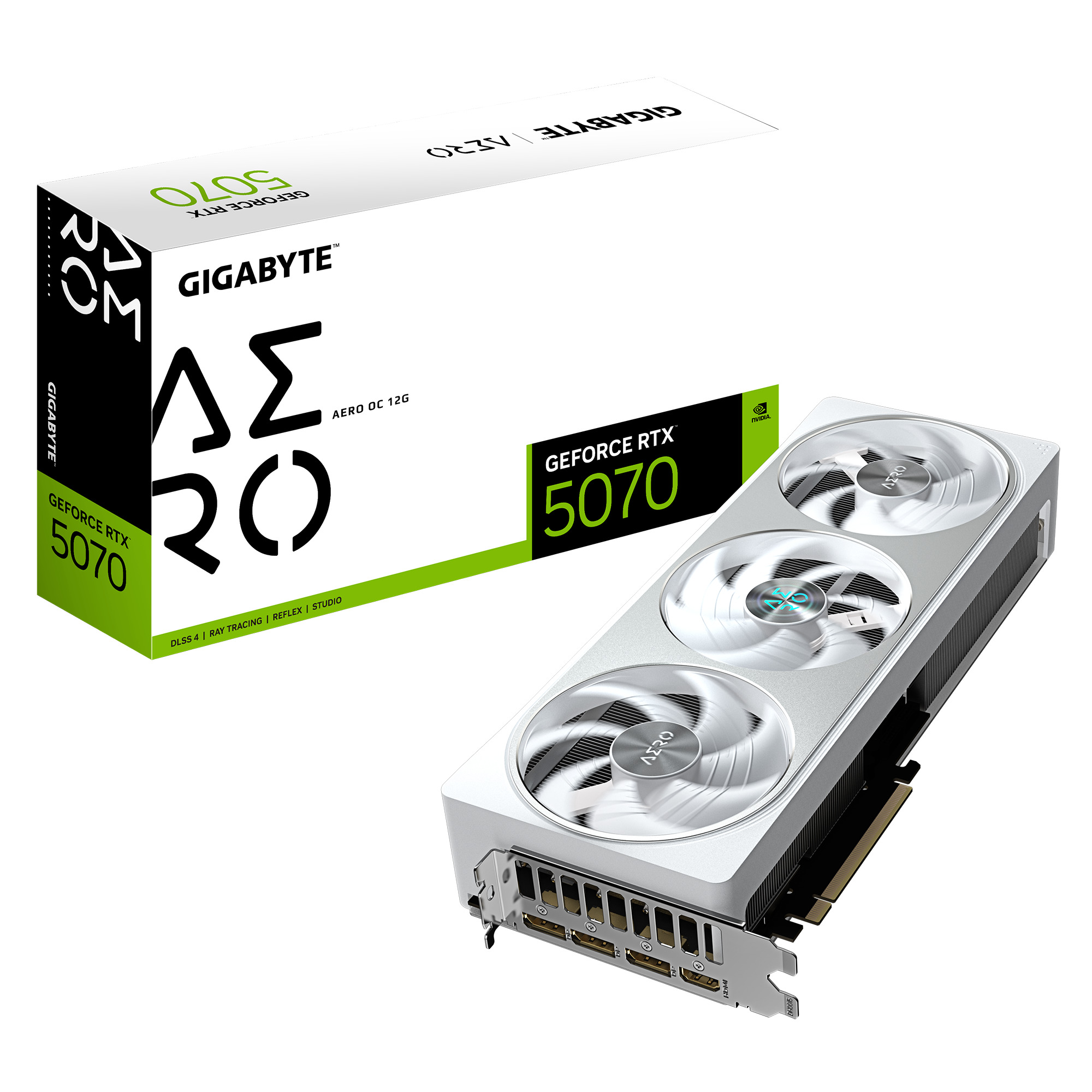 Picture of Picture of Tarjeta Gráfica Gigabyte GeForce® RTX 5070 Aero OC 12GB GDDR7 DLSS4