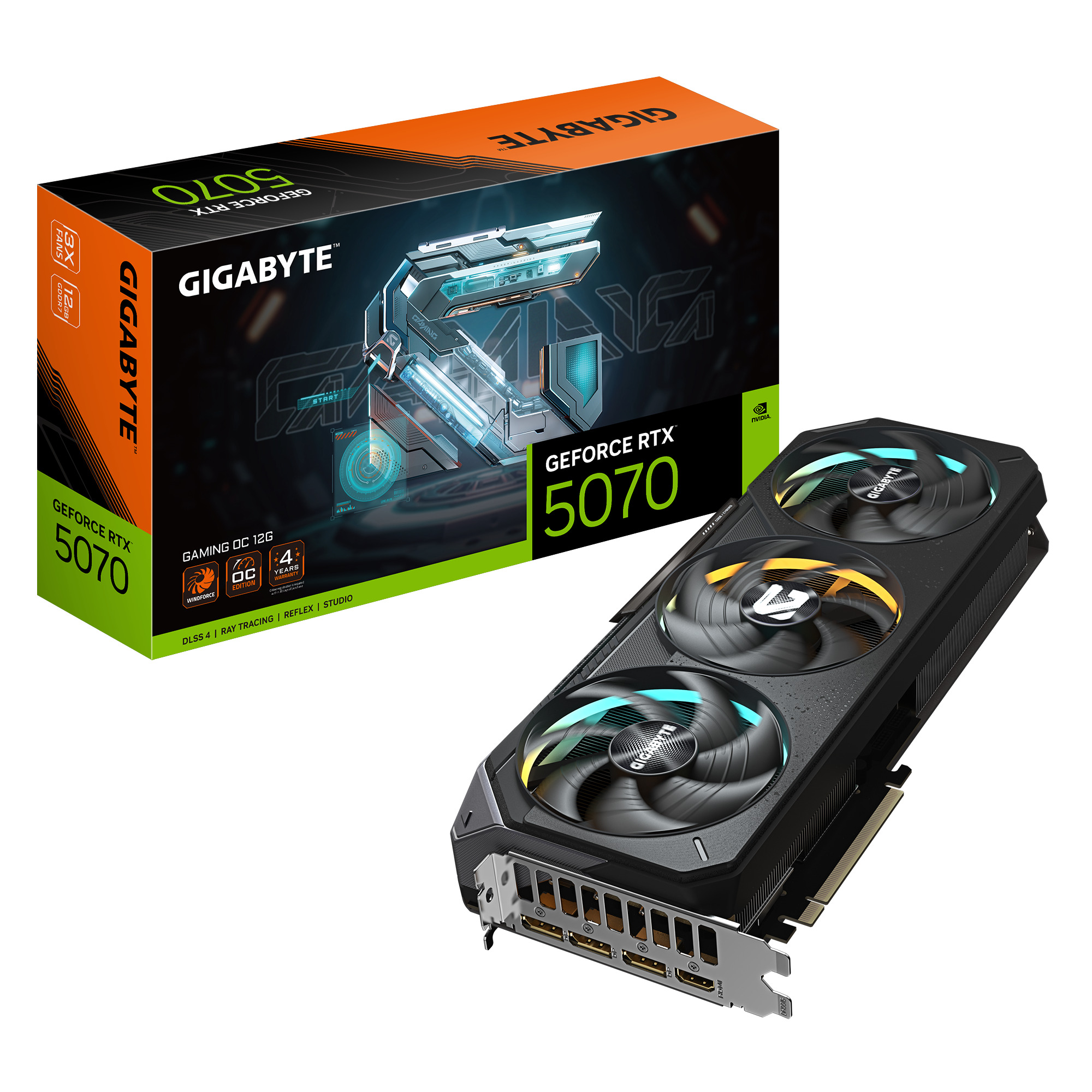 Picture of Picture of Tarjeta Gráfica Gigabyte GeForce® RTX 5070 Eagle OC 12GB GDDR7 DLSS4