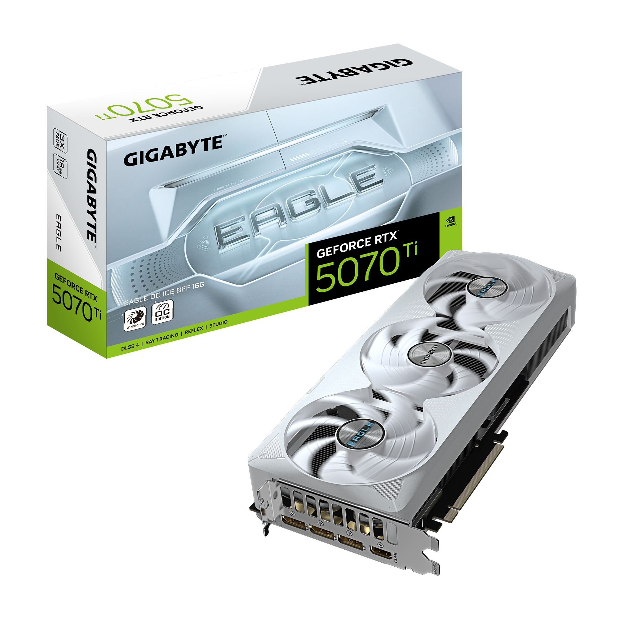 Picture of Picture of Tarjeta Gráfica Gigabyte GeForce® RTX 5070 Ti Eagle OC Ice SFF 16GB GDDR7 DLSS4
