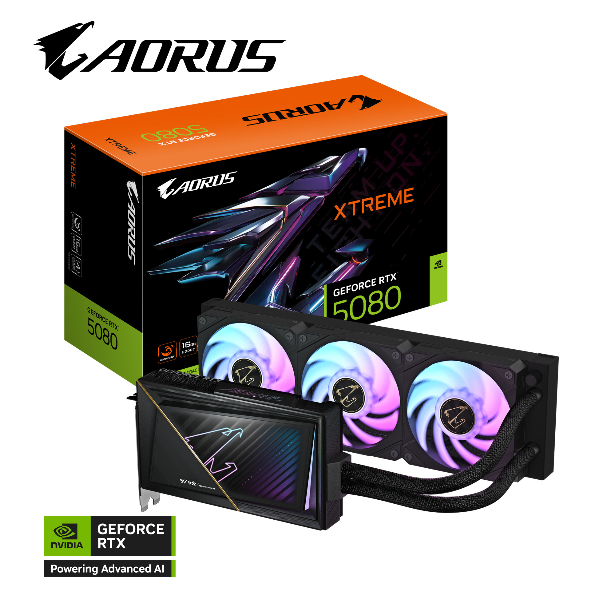Picture of Picture of Tarjeta Gráfica Gigabyte GeForce® RTX 5080 Xtreme Waterforce 16GB GDDR7 DLSS4