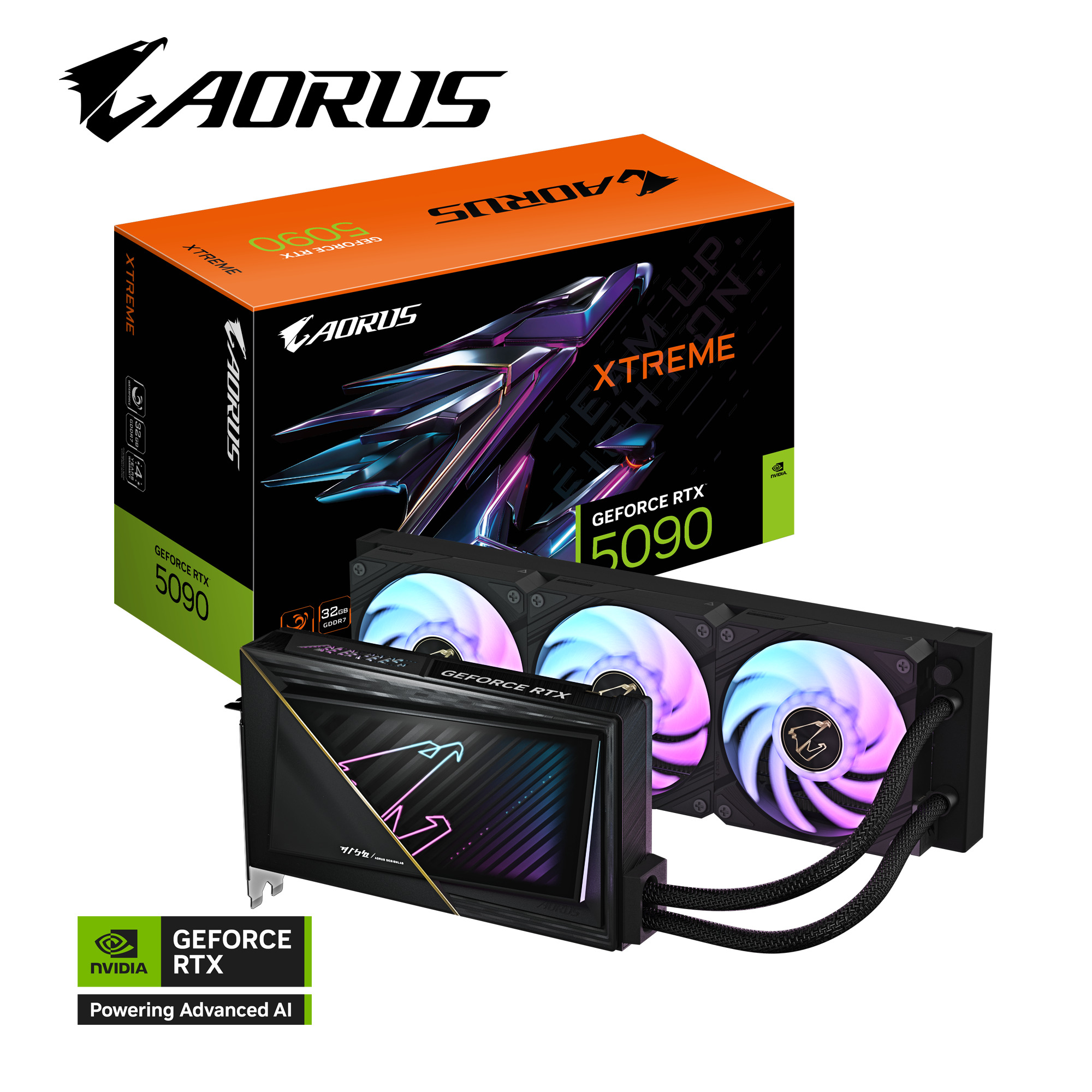 Gigabyte - Tarjeta Gráfica Gigabyte GeForce® RTX 5090 XTREME Waterforce 32GB GDDR7 DLSS4