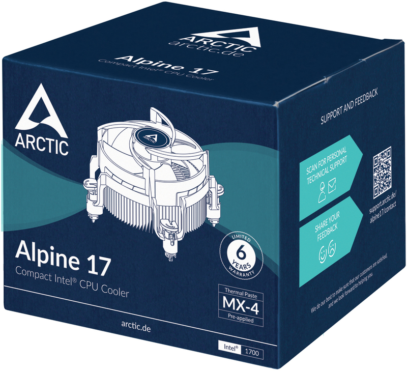Arctic - Ventilador CPU Arctic Alpine 17 92MM LGA 1700