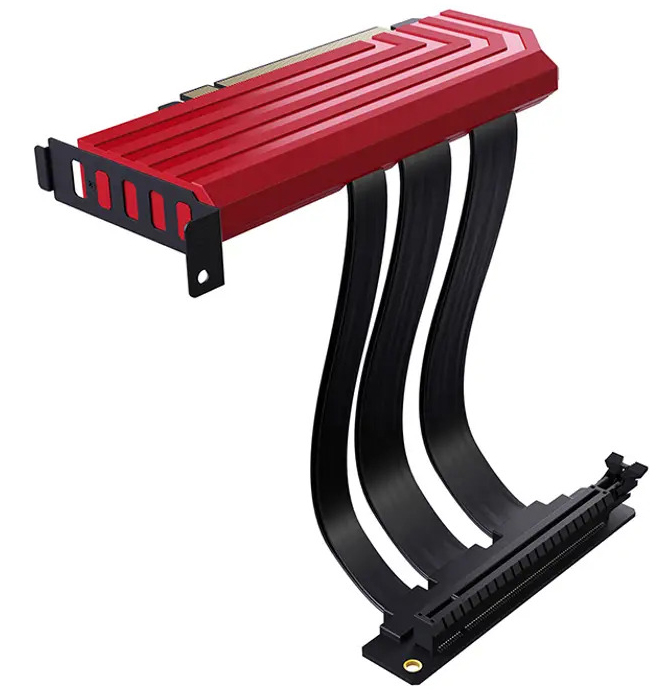 Picture of Picture of Card Riser Hyte PCI-E 4.0 20cm Rojo