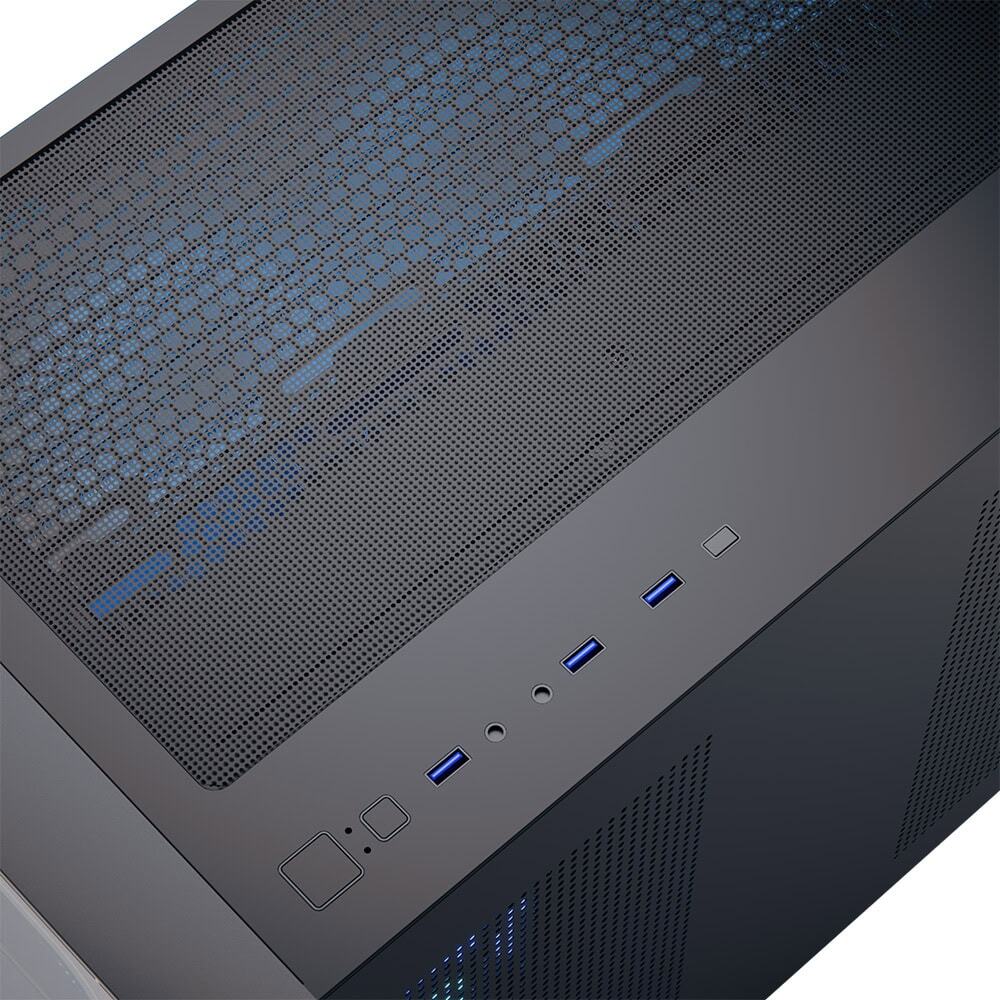 Aerocool - Caja Micro-ATX Aerocool P300C ARGB Vidrio Templado Negro
