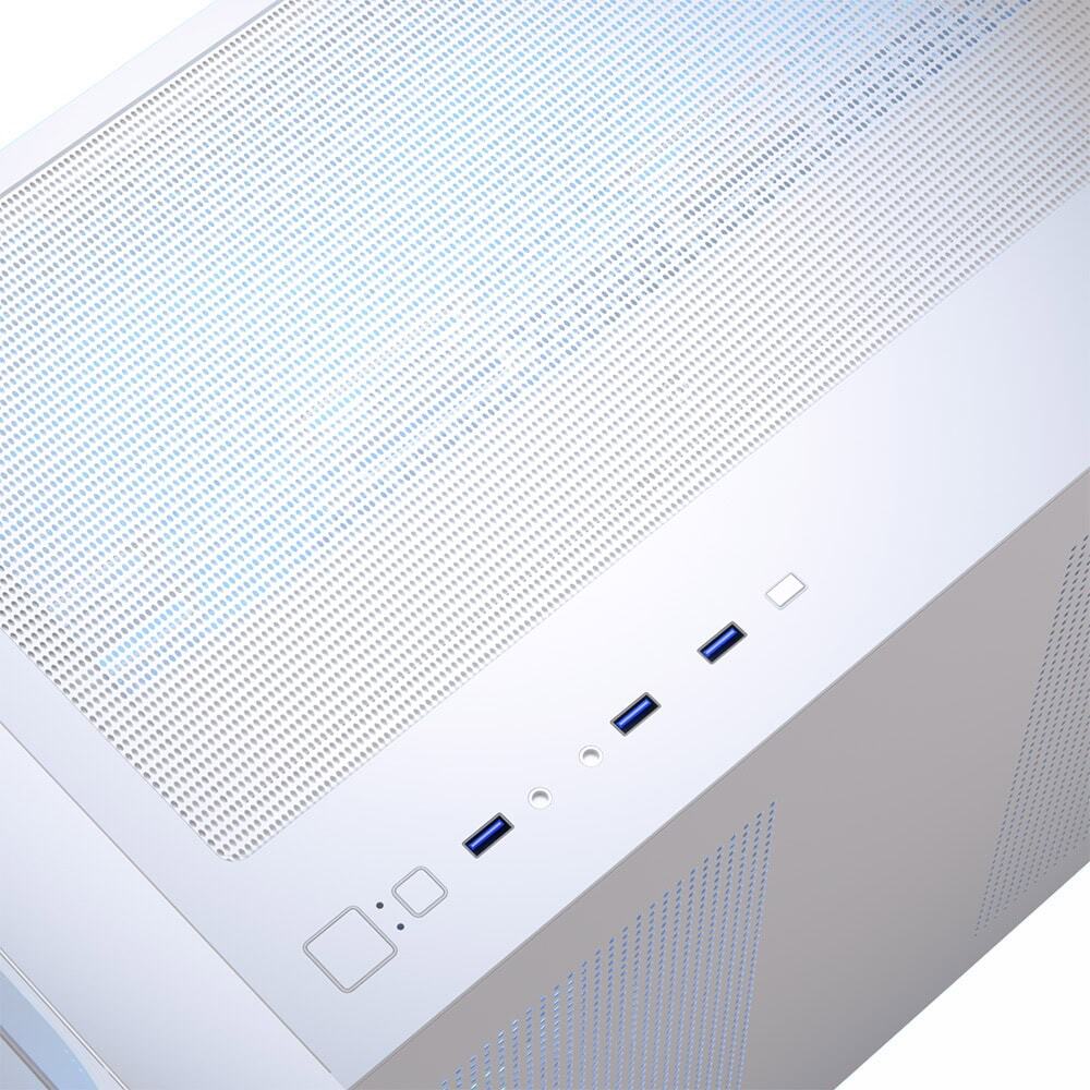 Aerocool - Caja Micro-ATX Aerocool P300C ARGB Vidrio Templado Blanco