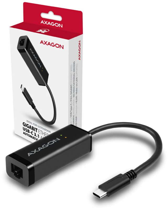 AXAGON - Adaptador AXAGON ADE-SRC Type-C USB3.1 - Gigabit Ethernet 10/100/1000